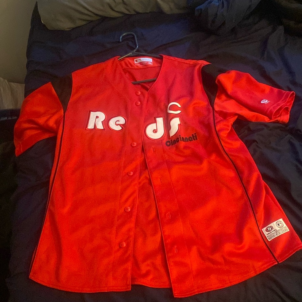 Cincinnati reds lg button up